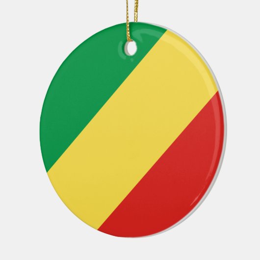 Vlag van de Republiek Congo Keramisch Ornament (Links)