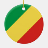 Vlag van de Republiek Congo Keramisch Ornament (Achterkant)