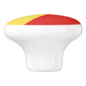 Vlag van de Republiek Congo Keramische Knop (Zijkant)