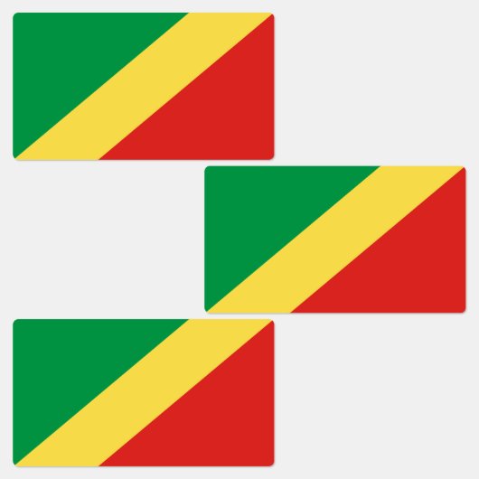 Vlag van de Republiek Congo Labels (Groep)