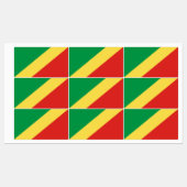 Vlag van de Republiek Congo Labels (Vel)