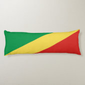 Vlag van de Republiek Congo Lichaamskussen (Achterkant)