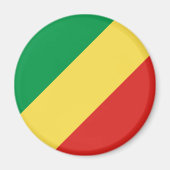 Vlag van de Republiek Congo Magneet (Voorkant)