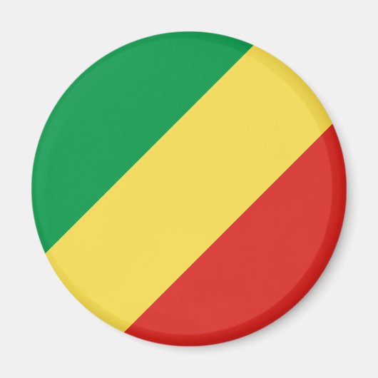 Vlag van de Republiek Congo Magneet (Voorkant)