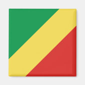 Vlag van de Republiek Congo Magneet (Voorkant)