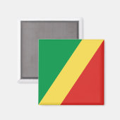 Vlag van de Republiek Congo Magneet (Voorkant / Achterkant)