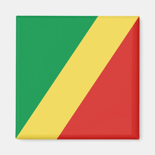 Vlag van de Republiek Congo Magneet (Voorkant)