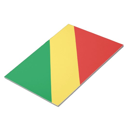 Vlag van de Republiek Congo Notitieblok (Schuin)