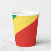 Vlag van de Republiek Congo Papieren Bekers (Achterkant)