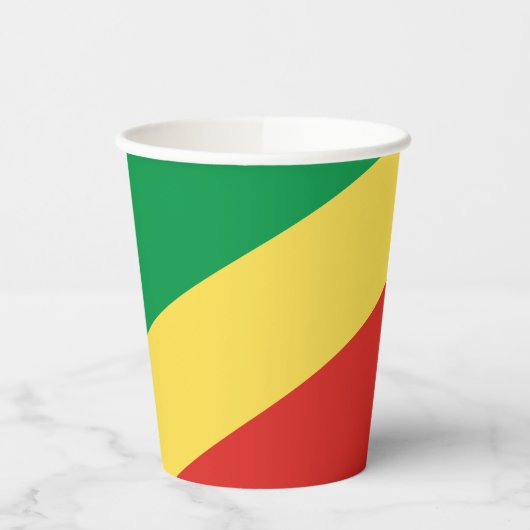 Vlag van de Republiek Congo Papieren Bekers (Links)