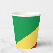 Vlag van de Republiek Congo Papieren Bekers (Voorkant)