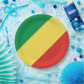 Vlag van de Republiek Congo Papieren Bordje (Feest)