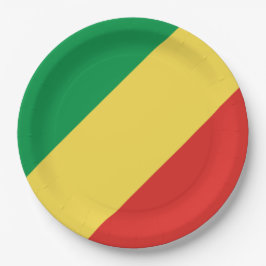 Vlag van de Republiek Congo Papieren Bordje