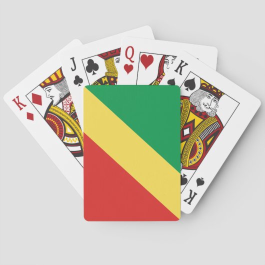 Vlag van de Republiek Congo Pokerkaarten (Achterkant)