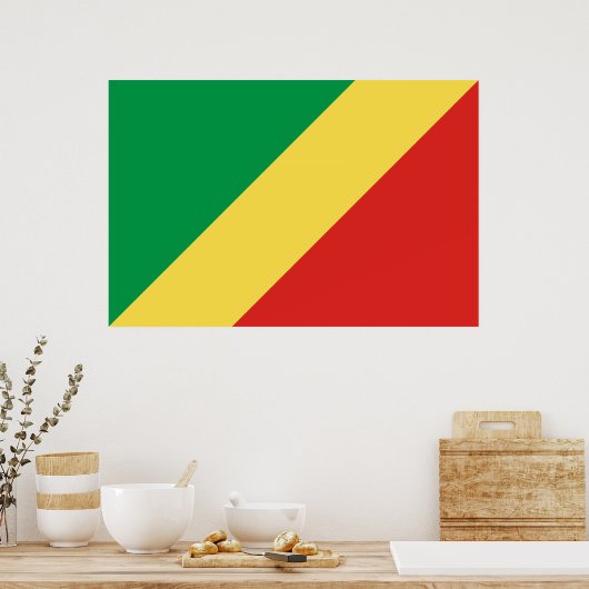 Vlag van de Republiek Congo Poster (Keuken)