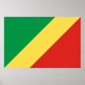 Vlag van de Republiek Congo Poster (Voorkant)