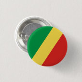 Vlag van de Republiek Congo Ronde Button 3,2 Cm (Voorkant /achterkant)