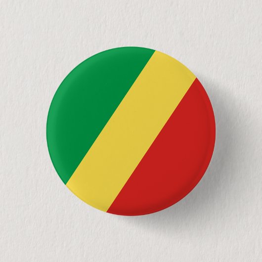 Vlag van de Republiek Congo Ronde Button 3,2 Cm (Voorkant)
