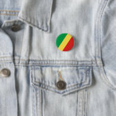 Vlag van de Republiek Congo Ronde Button 3,2 Cm (In situ)
