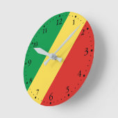 Vlag van de Republiek Congo Ronde Klok (Hoek)