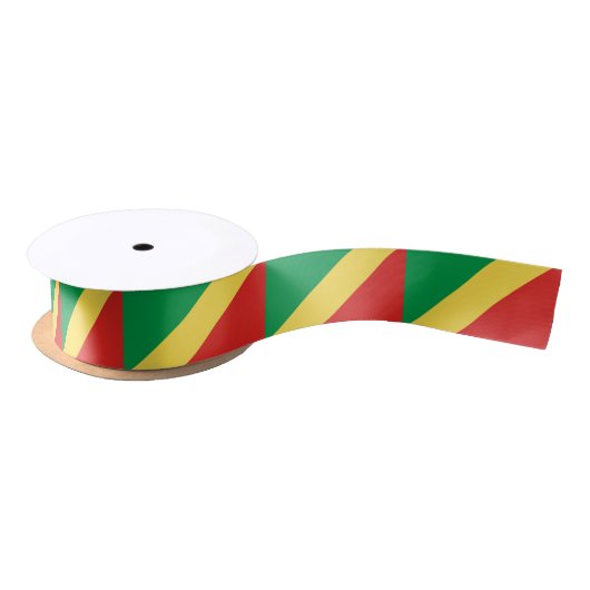 Vlag van de Republiek Congo Satijnen Lint (Spoel)