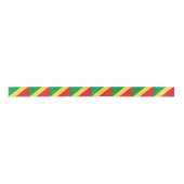 Vlag van de Republiek Congo Satijnen Lint (Voorkant)