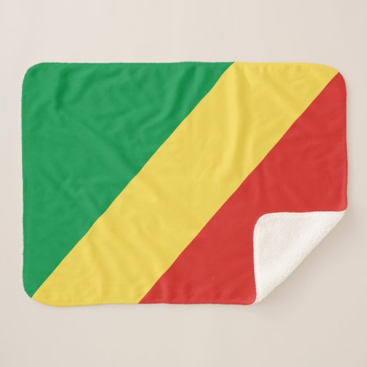 Vlag van de Republiek Congo Sherpa Deken (Voorkant (horizontaal))