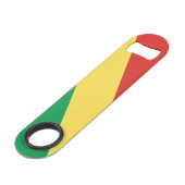 Vlag van de Republiek Congo Speed Flessenopener (Voorkant Gekanteld)