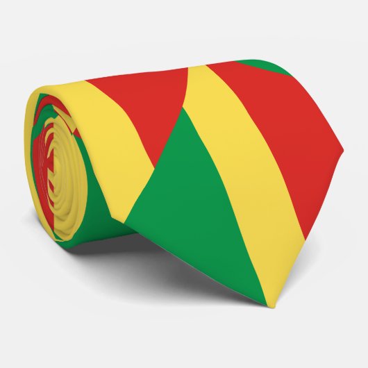 Vlag van de Republiek Congo Stropdas (Opgerold)