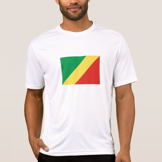 Vlag van de Republiek Congo T-shirt (Voorkant)