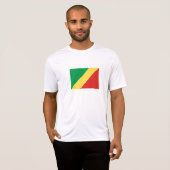 Vlag van de Republiek Congo T-shirt (Voorkant volledig)