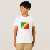 Vlag van de Republiek Congo T-shirt (Voorkant volledig)