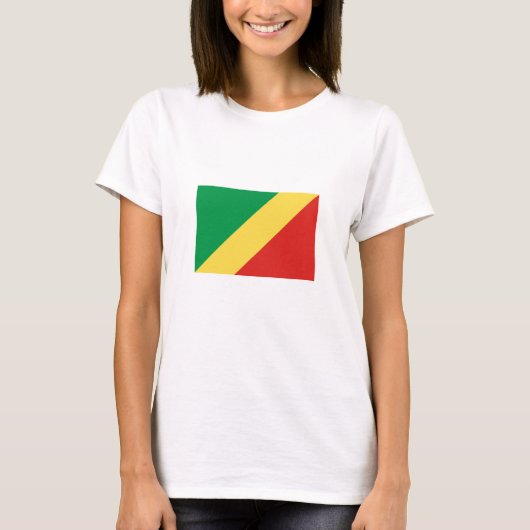 Vlag van de Republiek Congo T-shirt (Voorkant)