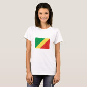 Vlag van de Republiek Congo T-shirt (Voorkant volledig)