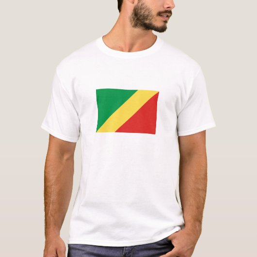 Vlag van de Republiek Congo T-shirt (Voorkant)