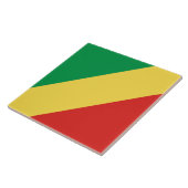 Vlag van de Republiek Congo Tegeltje (Zijkant)
