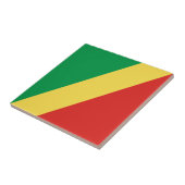 Vlag van de Republiek Congo Tegeltje (Zijkant)