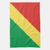 Vlag van de Republiek Congo Theedoek (Verticaal)