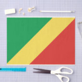 Vlag van de Republiek Congo Tissuepapier (Craft)