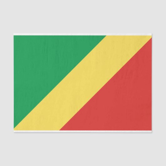 Vlag van de Republiek Congo Tissuepapier (Voorkant)