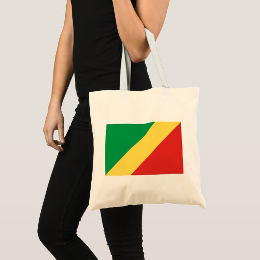 Vlag van de Republiek Congo Tote Bag (Voorkant (product))