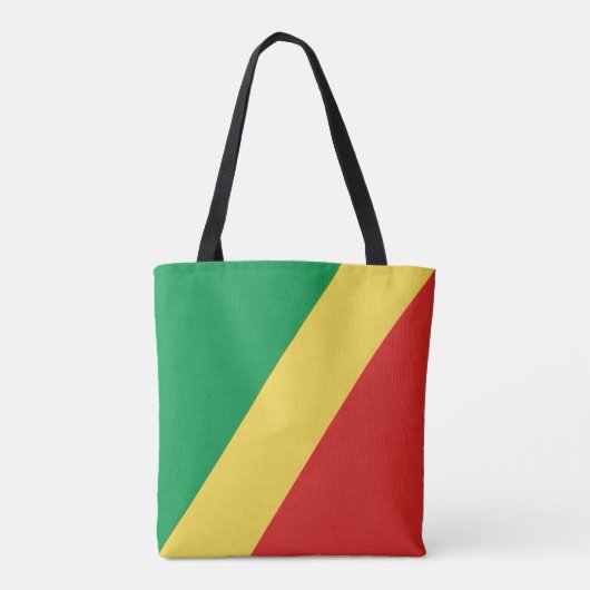 Vlag van de Republiek Congo Tote Bag (Achterkant)