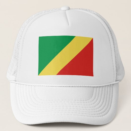 Vlag van de Republiek Congo Trucker Pet (Voorkant)