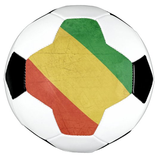 Vlag van de Republiek Congo Voetbal (Gedraaid)