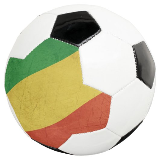 Vlag van de Republiek Congo Voetbal (Drie kwart)