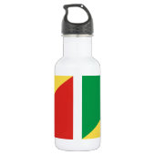Vlag van de Republiek Congo Waterfles (Achterkant)