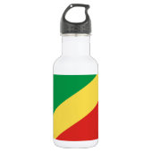 Vlag van de Republiek Congo Waterfles (Voorkant)