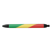 Vlag van de Republiek Congo Zwarte Inkt Pen (Voorkant)