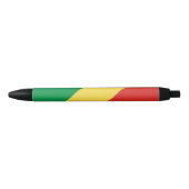 Vlag van de Republiek Congo Zwarte Inkt Pen (Voorkant)