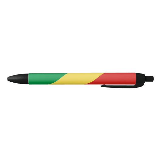 Vlag van de Republiek Congo Zwarte Inkt Pen (Bodem)